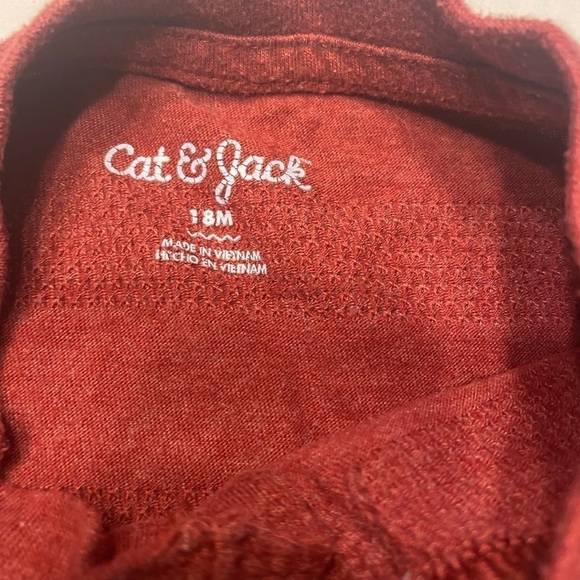 Lot of 2 cat and jack boy long sleeve T-shirt size 18 months - Picture 3 of 5